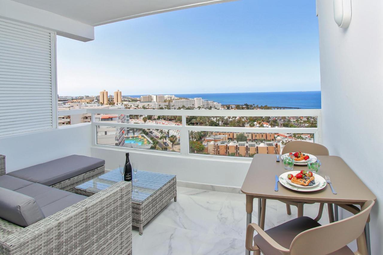 Stylish Modern Studio With Ocean View And Pools, 1001, Ponderosa Playa de las Americas  Luaran gambar